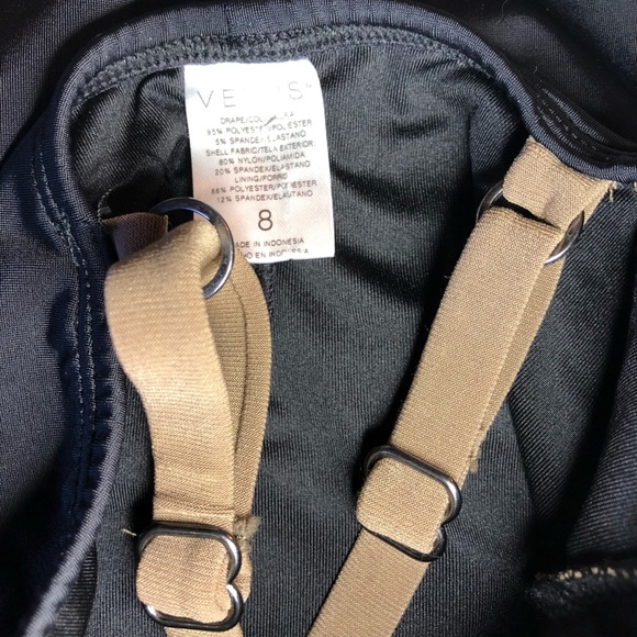 Brown and Black Swimsuit with Ruched Design - Picture 12 of 16